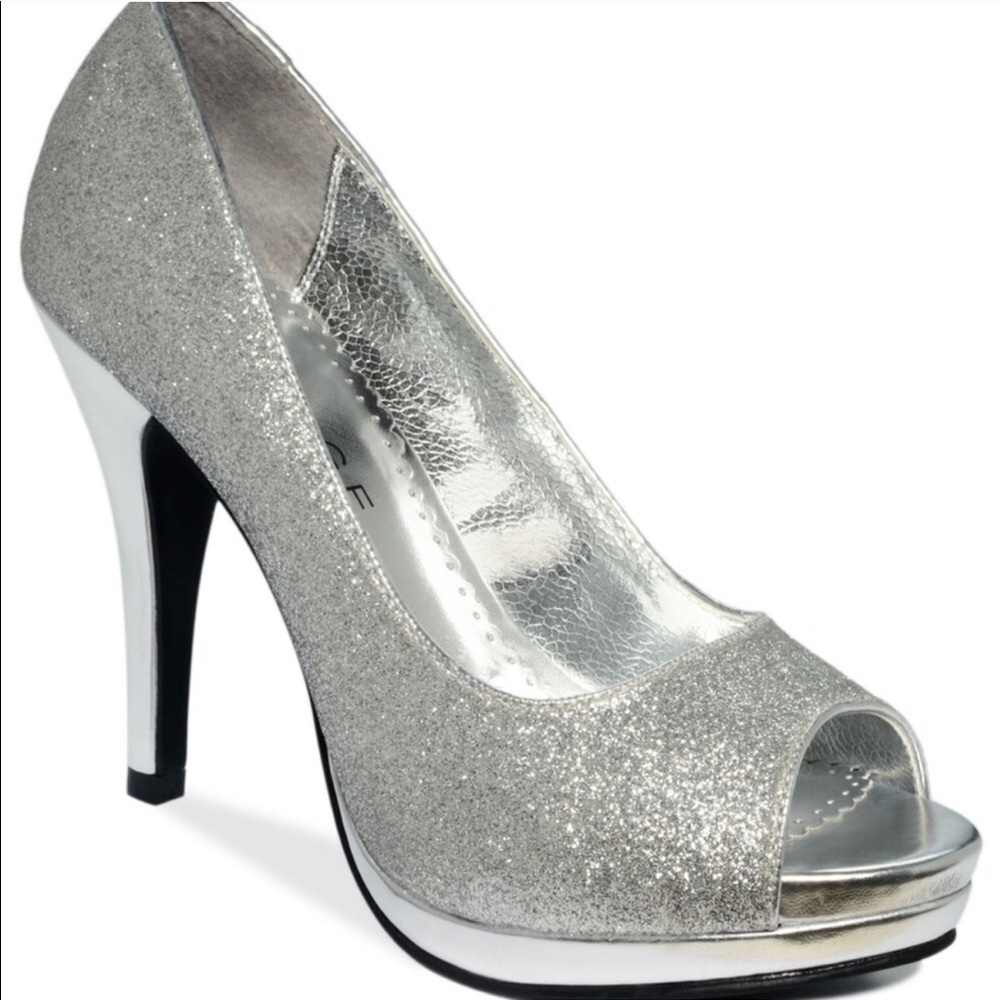 Macy’s Silver Heels - Size 7.5